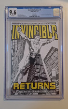 INVINCIBLE RETURNS #1 CGC 9.6 Rare Sketch Variant by Robert Kirkman Image Comics
