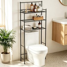 Over the Toilet Storage, 3-Tier Over Toilet Storage Rack for Bathroom, Metal