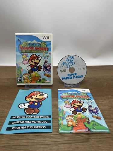 Super Paper Mario (Nintendo Wii, 2007) - Complete & Tested - MINT