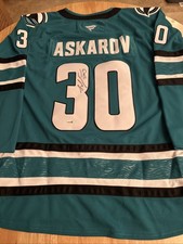 Yaroslav Askarov San Jose Sharks Autographed Jersey JSA Certified