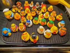 Lot of 37 Vintage Rubber Ducks Duckies Jeep Asst Themed