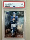 2025 PANINI ABSOLUTE BY STORM #7 JAXSON DART [RC] PSA 9 NEW YORK GIANTS