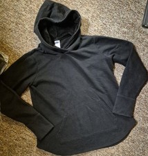 Women's/Junior's L 12-14 Black Athletic Works Pullover Hoodie w/Soft Lined Hood