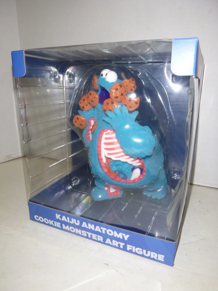NEW 8" Sesame Street Cookie Monster vinyl (MIB) KidRobot (2025) Kaiju Anatomy - Image 2 of 3