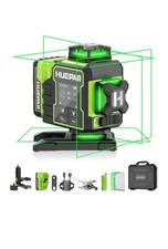 Huepar 16 Lines Green Cross Line Laser 360 Self Leveling with LCD Display W04CG