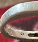 antique sterling Ring CUBIC Z  61/2 Old vintage Filigree #TEQUILAsunTRADING — photo 7