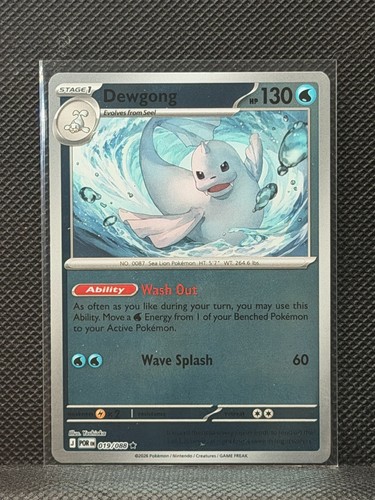 2026 Pokemon Perfect Order - Rare Dewgong #19 Reverse Holo