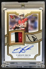 2026 Topps Carson Beck Patch Auto Autograph Card RC SSP #/99 Cardinals Rookie