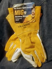 Tillman 50 Top Grain Split Cowhide Fleece Lined MIG Welding Gloves Large