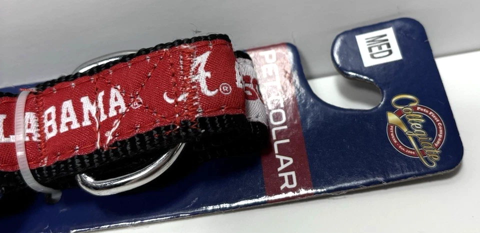 Alabama Crimson Tide Reversible Dog Collar Medium NCAA Pet Accessory Roll Tide - Image 4 of 4