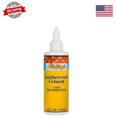 Leathercraft Cement - 4 oz Leather Glue Adhesive - Quick Drying, High Strengt...
