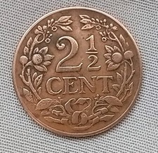Münze Niederland MUNT VAN CURACAO 2 1/2 cent 1944