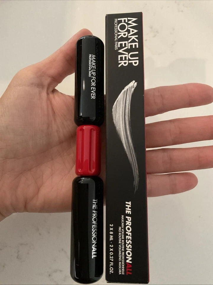 Make Up For Ever The Professional Dual-Ended Mascara Black Full Size New In Box  - Image 4 of 4