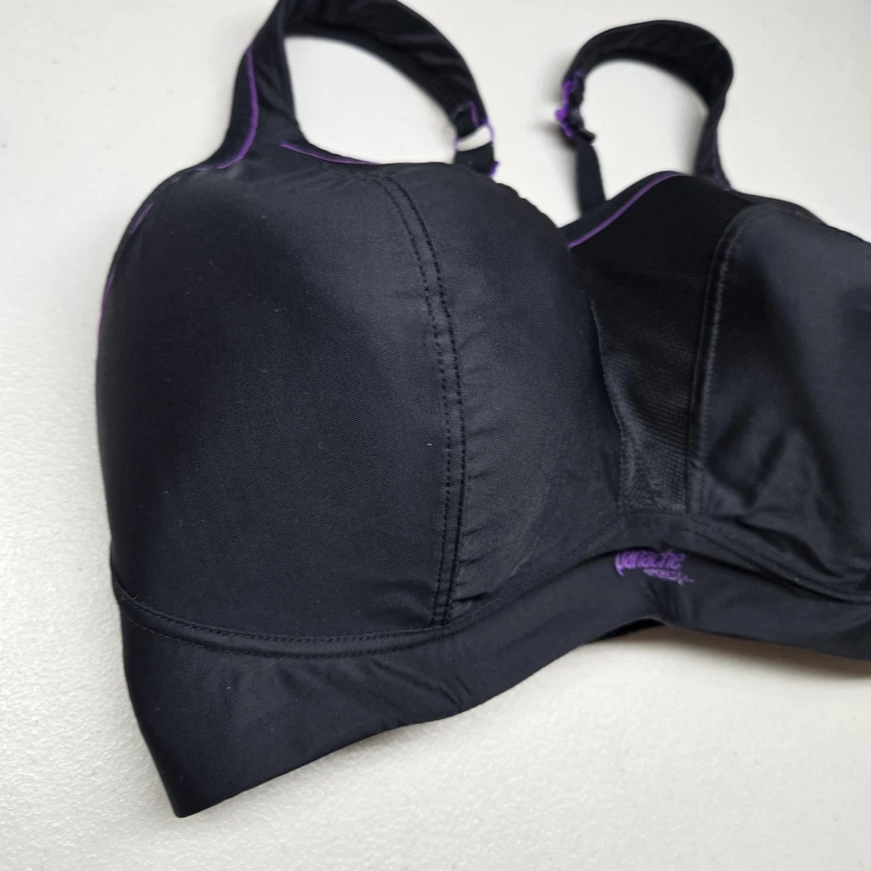 Sujetador deportivo Panache para mujer 32G negro correas ajustables 7341 inalámbrico Foto 3 de 4