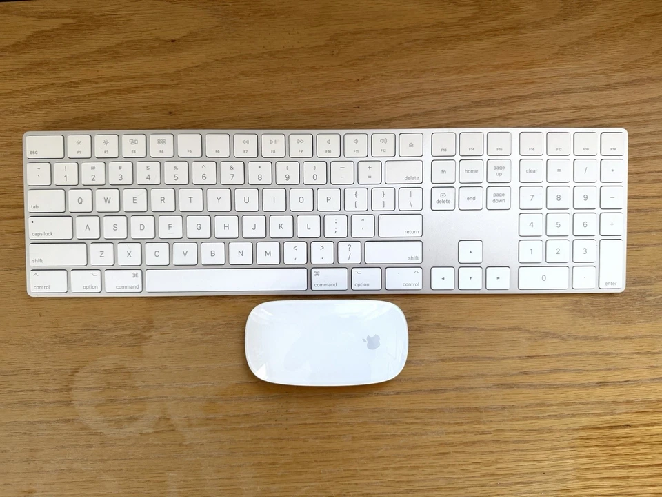 (GEBRAUCHT) Apple Magic Keyboard A1843 Wireless Bluetooth Full Numeric mit MAUS