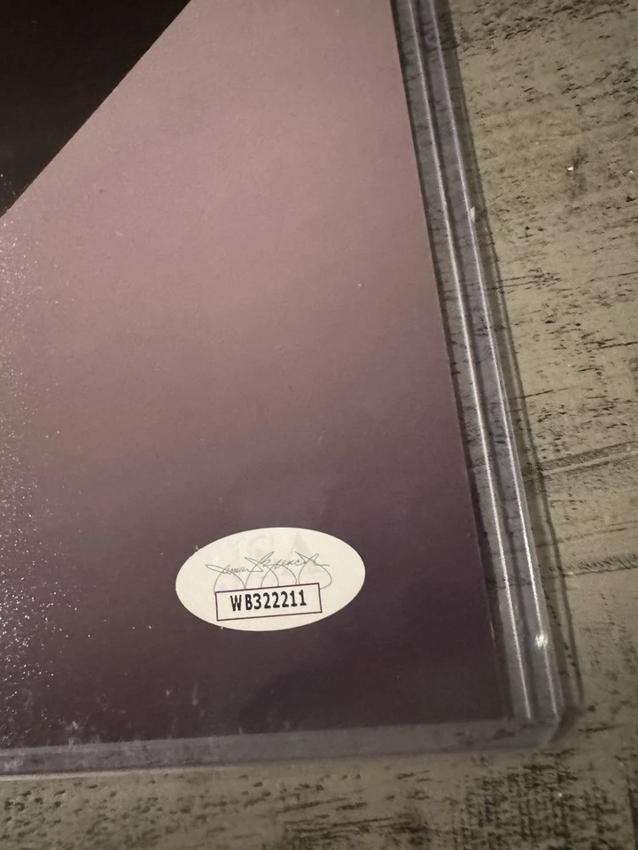 Foto autógrafa firmada por Miss Hancock Stacy Keibler 8X10 certificado de autenticidad JSA WWE METÁLICA Foto 2 de 4