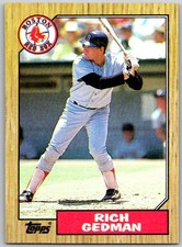 ⚾ 1987 Topps #740 Rich Gedman Boston Red Sox