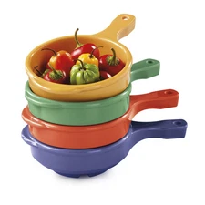 G.E.T. HSB-110-MIX Mardi Gras 10 Oz. Soup Bowl - 12 / CS