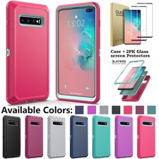 For Samsung Galaxy S10 S9 S8 Case Shockproof Heavy Duty Rugged Dual Layer Cover