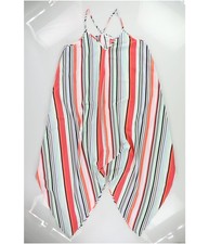 bar III Womens Handkerchief Hem Asymmetrical Dress, grnmulti, M