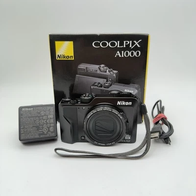 Nikon COOLPIX A1000 16.0MP Digitalkamera Reisekamera - Schwarz - Getestet - Bild 1 von 4