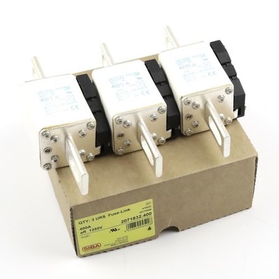 SIBA fuse block 2071832.400 400A 1250V (3pcs) original box