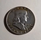1959 D Ben Franklin US Half Dollar, 90% Silver