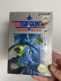 Nintendo NES 🔥 Top Gun Second Mission CIB Star Voyager In Box Near Mint