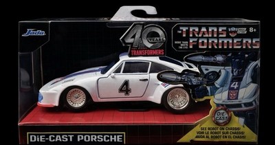 Jada Transformers Hollywood Rides Diecast 1:32 Jazz Porche 935 Turbo - NEW