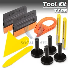 Luxurious Car Wrap Vinyl Tools Kit Scratchfree Squeegee Razor Gloves Magnets 06