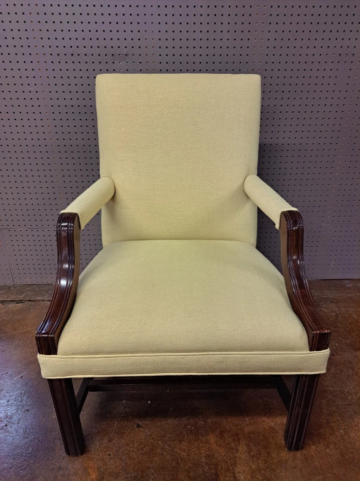 Silla de biblioteca de madera de caoba estilo Jorge III Foto 4 de 4