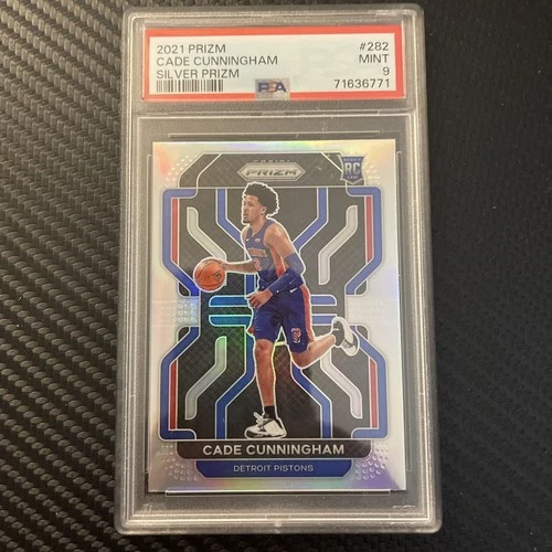 2021-22 Panini Prizm Cade Cunningham #282 Silver Prizm SP RC Detroit Pistons