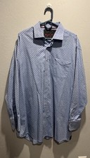Visconti Black Long Sleeve Men s Dress Shirt Powder Blue Size 2XLB