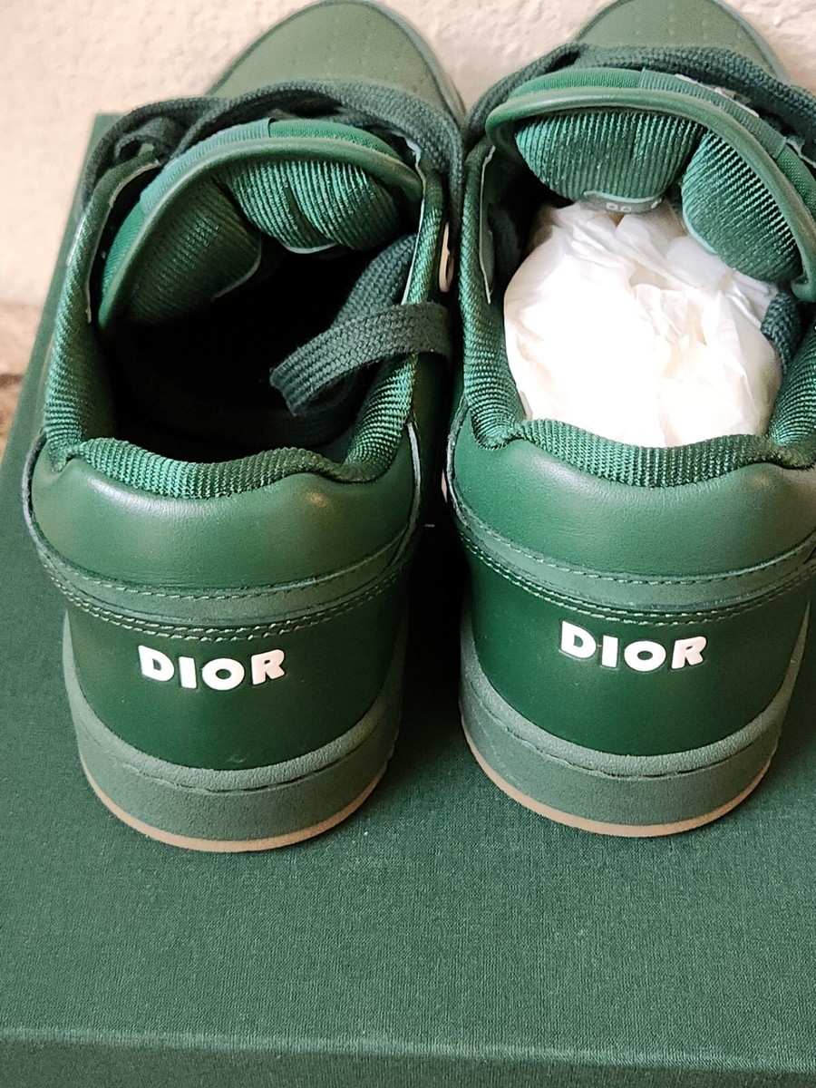 Dior mens world tour b27 size 40 green galaxy leather low top sneakers B27 Sneakers - Low-Top Designer Sneakers for Men | DIOR main image 4