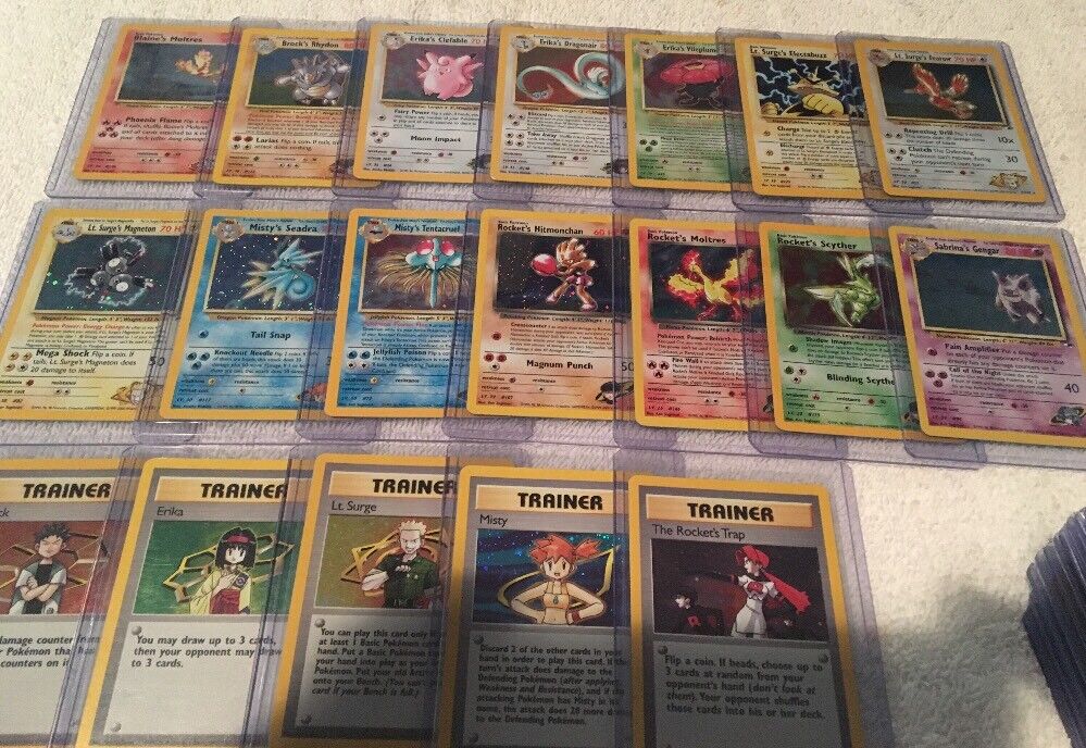COMPLETE Pokemon GYM HEROES Card Set /132 All Holo Rare COMPLETE Pokemon GYM HEROES Card Set /132 All Holo Rare