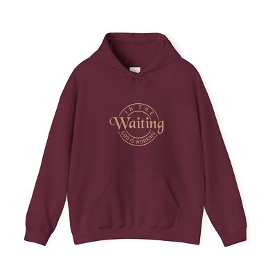 In The Waiting God Is Working Unisex Heavy Blend  Hooded Sweatshirt
