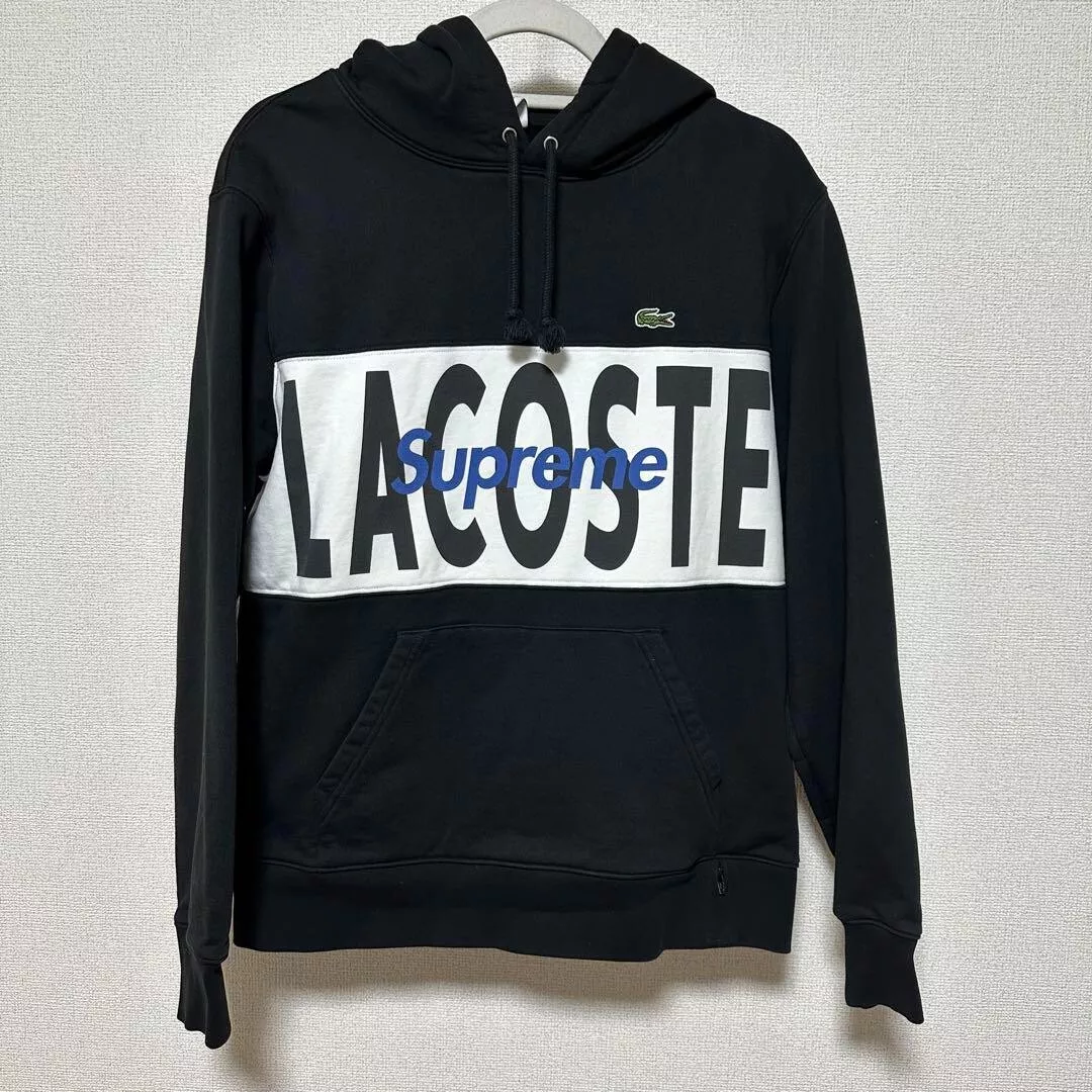 Sweat à capuche Supreme 19AW LACOSTE logo panneau sweat à capuche taille S