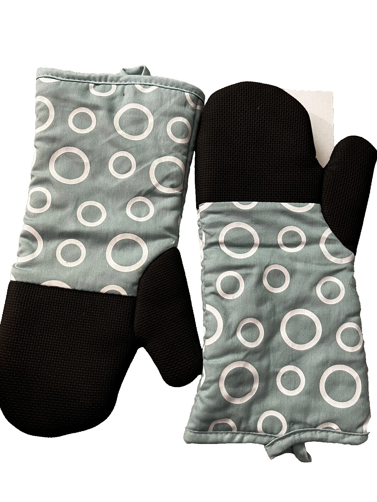 Guantes para horno geométrica de neopreno y agarraderas