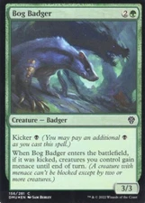 2X BOG BADGER 156/281 FOIL DOMINARIA UNITED MTG MAGIC NM X2