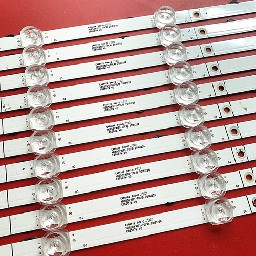 10Pc/Set LED Strips LB6507M LB65084 V0 For Hisense 65H6570F 65H6510G H65B7300 - Picture 7 of 9