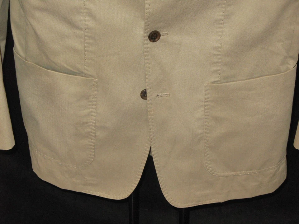 Chaqueta Blazer Abrigo Deportivo Martin + Osa Para Hombres Caqui Pana Talla 38 R NUEVO $170 Foto 2 de 4