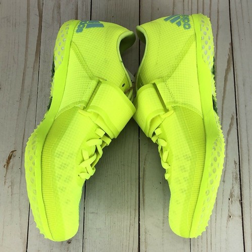 ADIDAS ADIZERO HJ HIGH JUMP TRACK & FIELD SPIKES SIZE 5.5 SOLAR YELLOW FW2244 - Picture 6 of 9