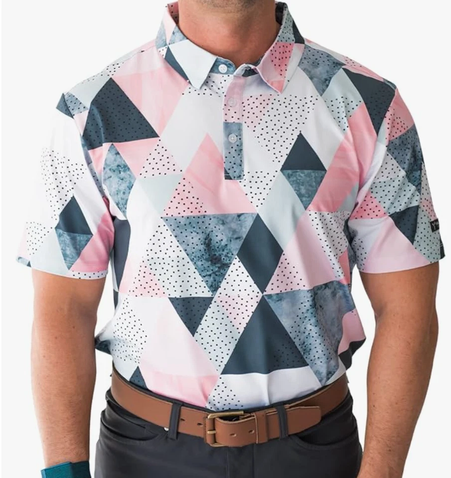 YATTA GOLF - Mens Golf Shirt Moisture Wicking Quick-Dry Short Sleeve SIZE XL