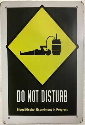 TIN SIGN 8x12 Funny beer keg party drinking drunk alcohol dorm home man cave