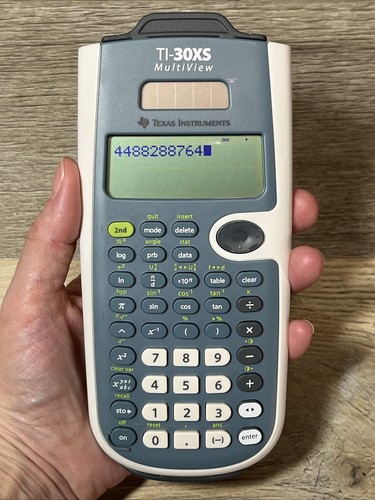 TI-30XS Texas Instruments wissenschaftlicher Taschenrechner mit Abdeckung MultiView blau/weiß UC