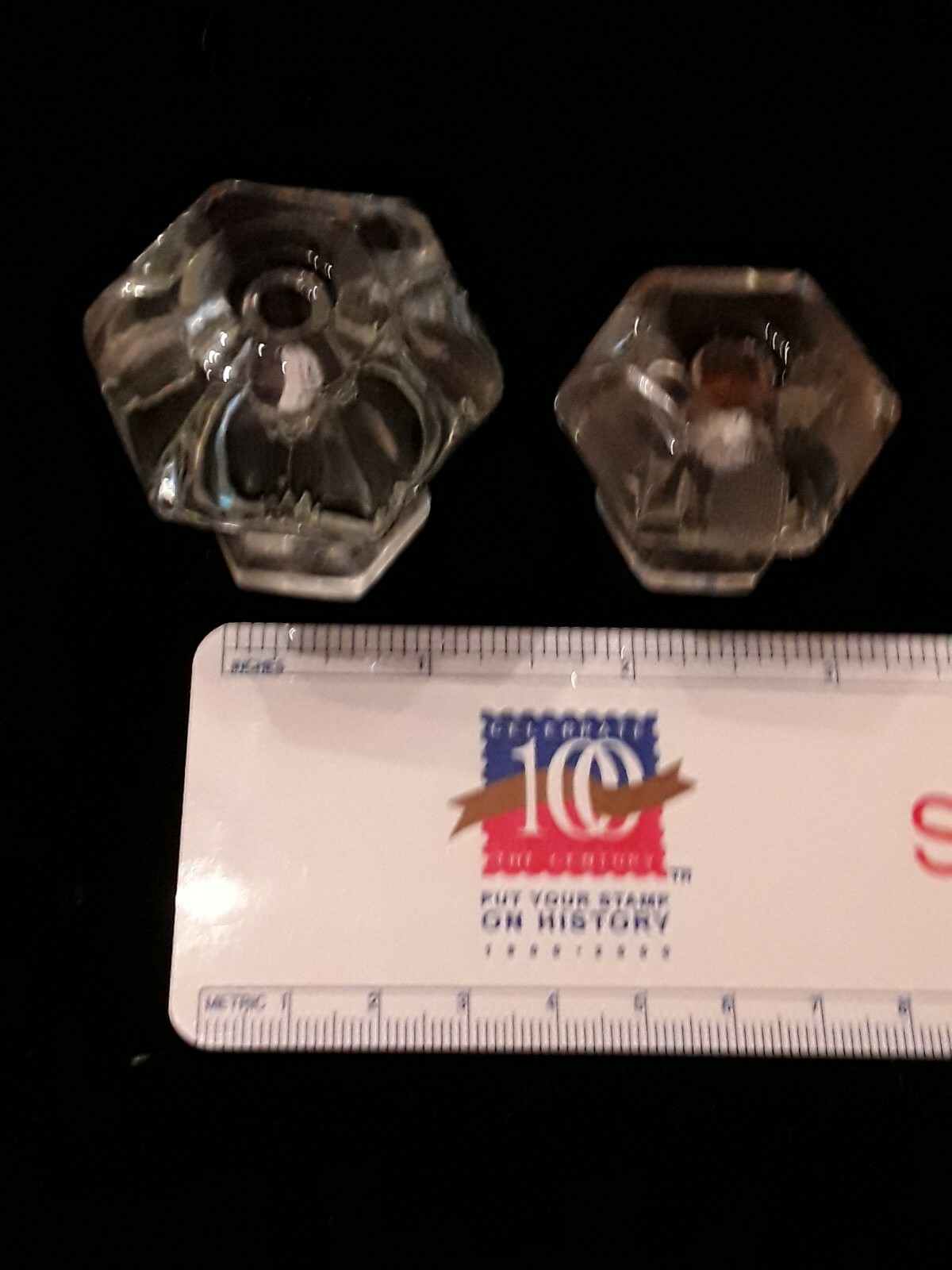 6 Antique Glass Drawer Pulls eBay