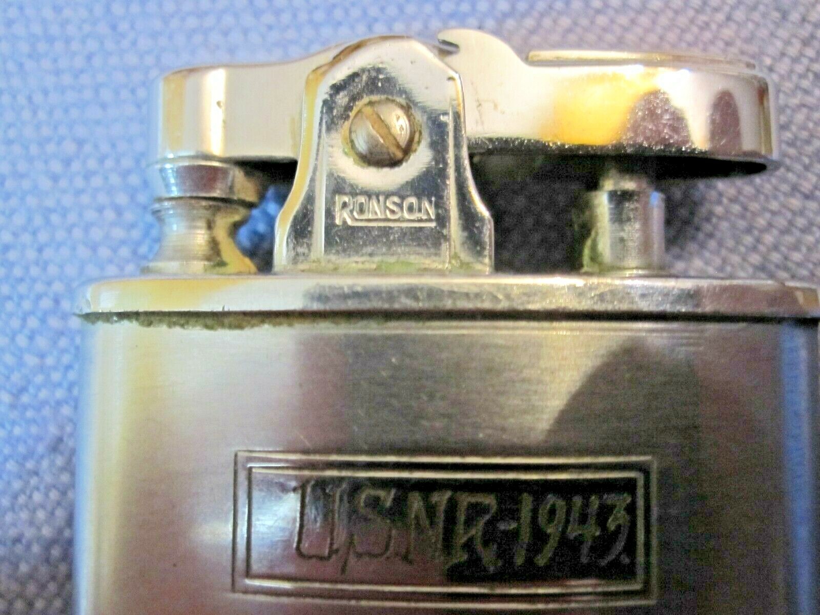 USNR 1943 ID'D Ronson Lighter eBay