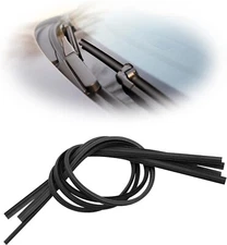 4-Pack Universal Windshield Wiper Blade Refills, Silicone Rubber Strips (25.59”)