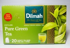 Ceylon GREEN TEA Dilmah 100 Pure NATURAL TEA Whole Sale Price 20 tea bags