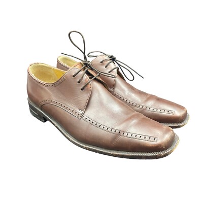 Mezlan Dark Brown Leather Oxfords, gently used s-l400.jpg main image 3